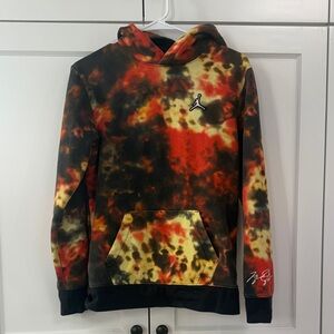 Jordan Tie-Dye Hoodie - Black, Red, Yellow